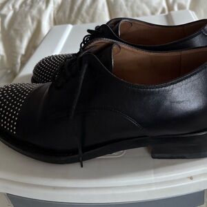 Gucci Black Studded Women's Lace-up Shoes